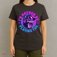 ID Rather Be Playing Tag Vr Gamer Ape Gorilla T-Shirt thumb 4