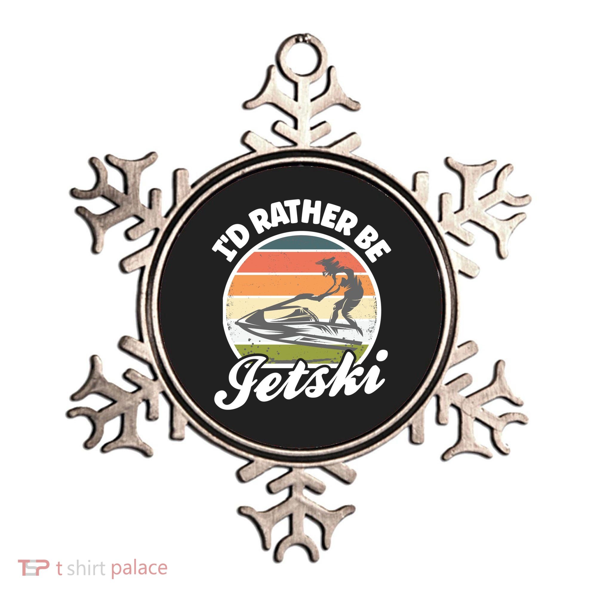 Id Rather Be Jetski Jet Skiing Fan Funny Jetski Cute Gift Ornament