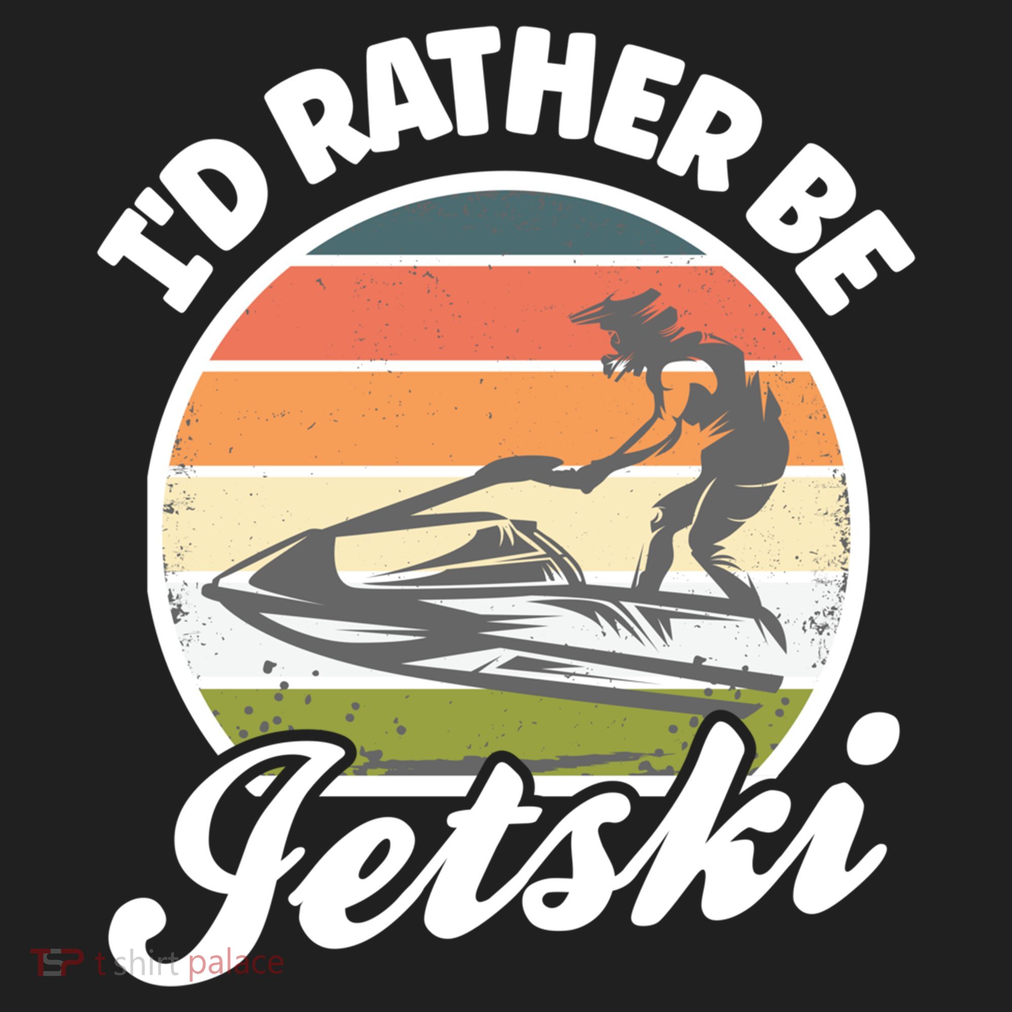 Id Rather Be Jetski Jet Skiing Fan Funny Jetski Cute Gift Golf Towel