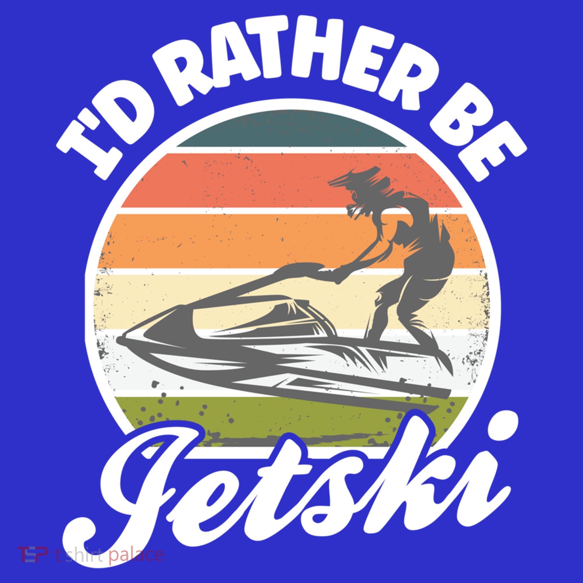 Id Rather Be Jetski Jet Skiing Fan Funny Jetski Cute Gift Women's Tank Top
