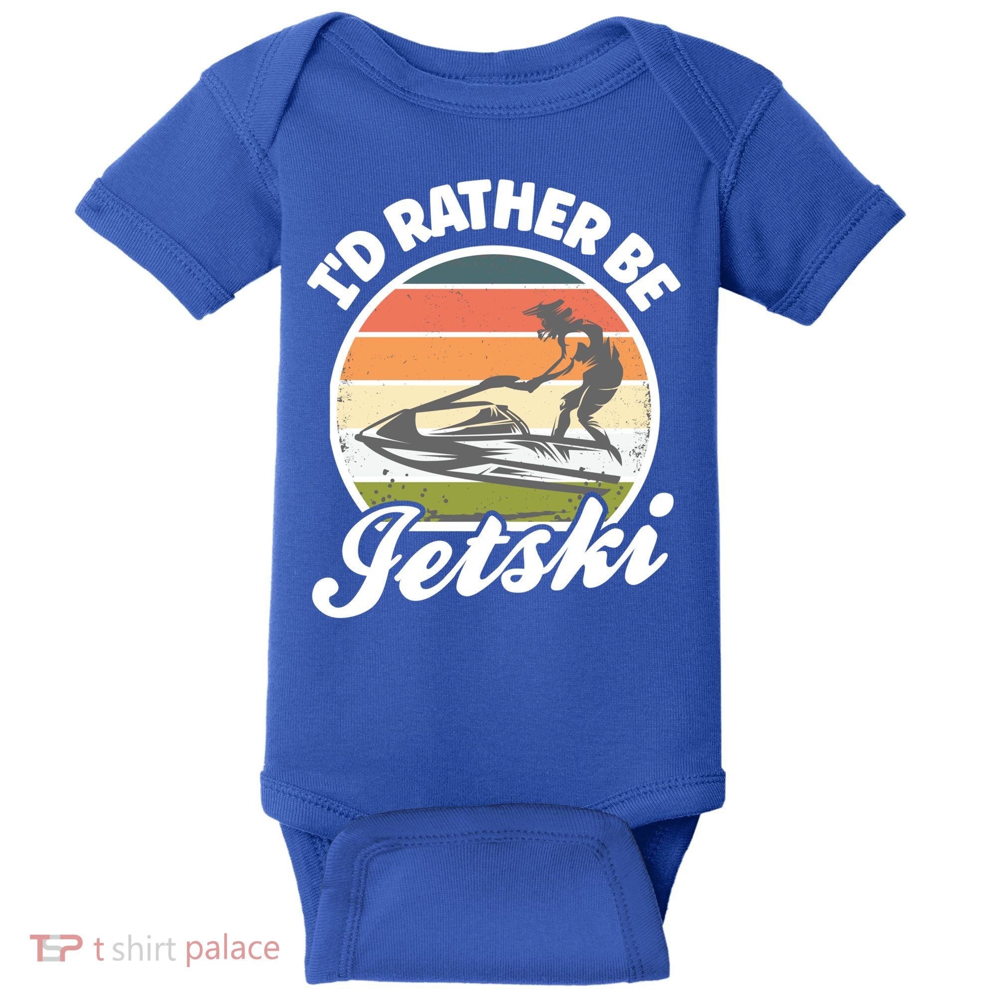 Id Rather Be Jetski Jet Skiing Fan Funny Jetski Cute Gift Baby Bodysuit