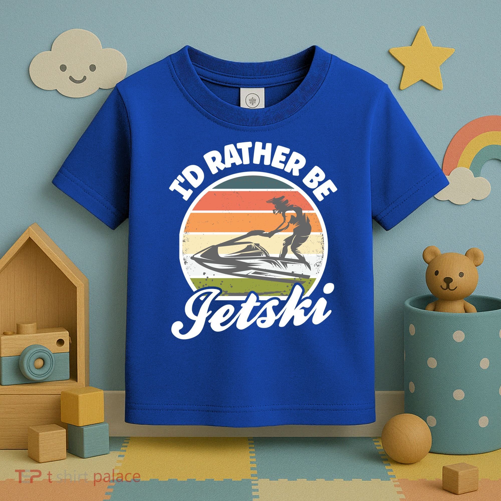 Id Rather Be Jetski Jet Skiing Fan Funny Jetski Cute Gift Toddler T-Shirt