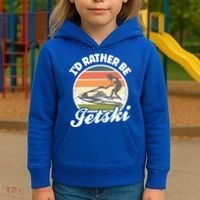 Id Rather Be Jetski Jet Skiing Fan Funny Jetski Cute Gift Kids Hoodie thumb 3