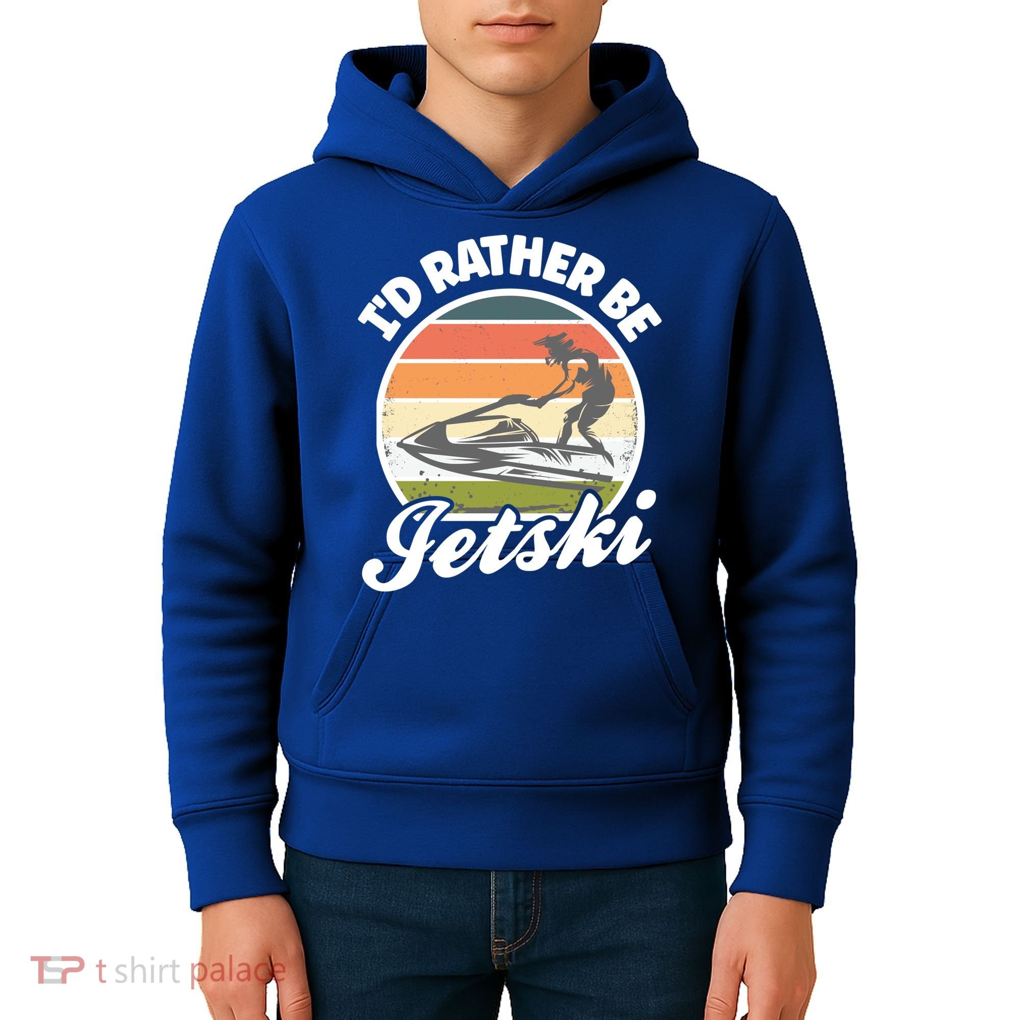 Id Rather Be Jetski Jet Skiing Fan Funny Jetski Cute Gift Kids Hoodie