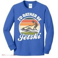 Id Rather Be Jetski Jet Skiing Fan Funny Jetski Cute Gift Kids Long Sleeve Shirt thumb 0