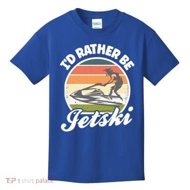 Id Rather Be Jetski Jet Skiing Fan Funny Jetski Cute Gift Kids T-Shirt
