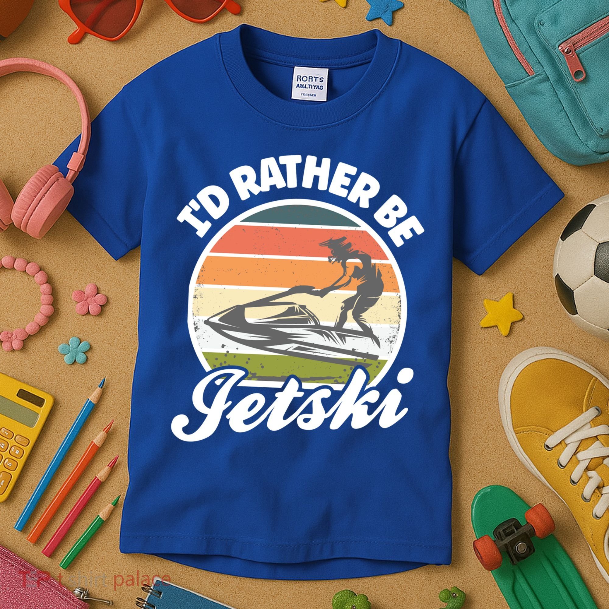 Id Rather Be Jetski Jet Skiing Fan Funny Jetski Cute Gift Kids T-Shirt