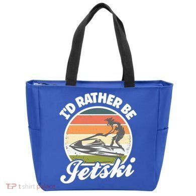 Id Rather Be Jetski Jet Skiing Fan Funny Jetski Cute Gift Tote Bag
