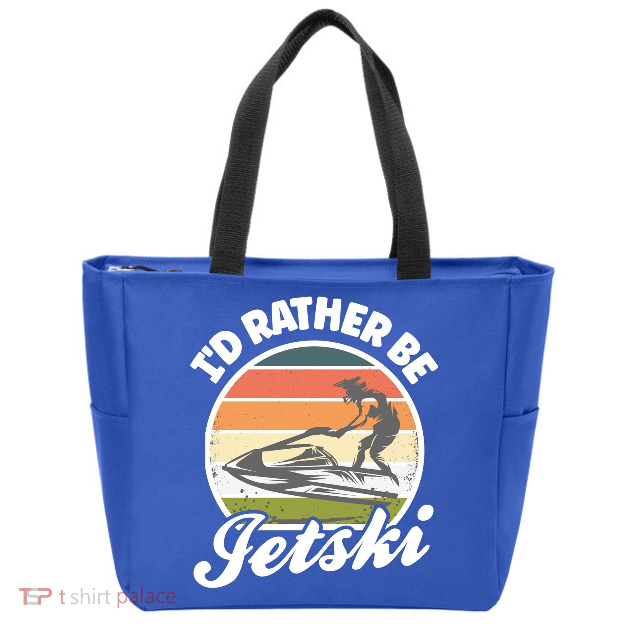 Id Rather Be Jetski Jet Skiing Fan Funny Jetski Cute Gift Tote Bag