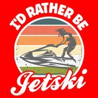 Id Rather Be Jetski Jet Skiing Fan Funny Jetski Cute Gift Santa Hat thumb 1