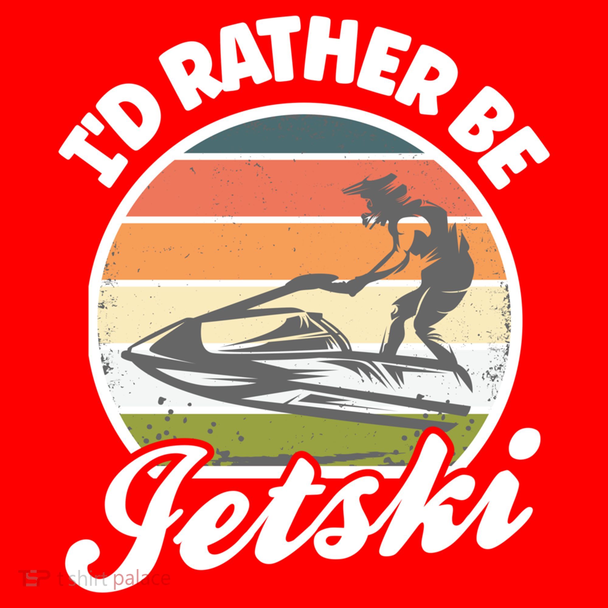 Id Rather Be Jetski Jet Skiing Fan Funny Jetski Cute Gift Santa Hat