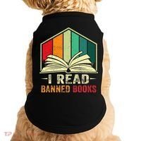 I Read Banned Books Week Librarian Freedom Reader Nerd Doggie Tank thumb 0