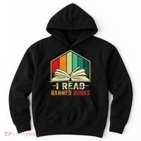 I Read Banned Books Week Librarian Freedom Reader Nerd Hoodie thumb 0