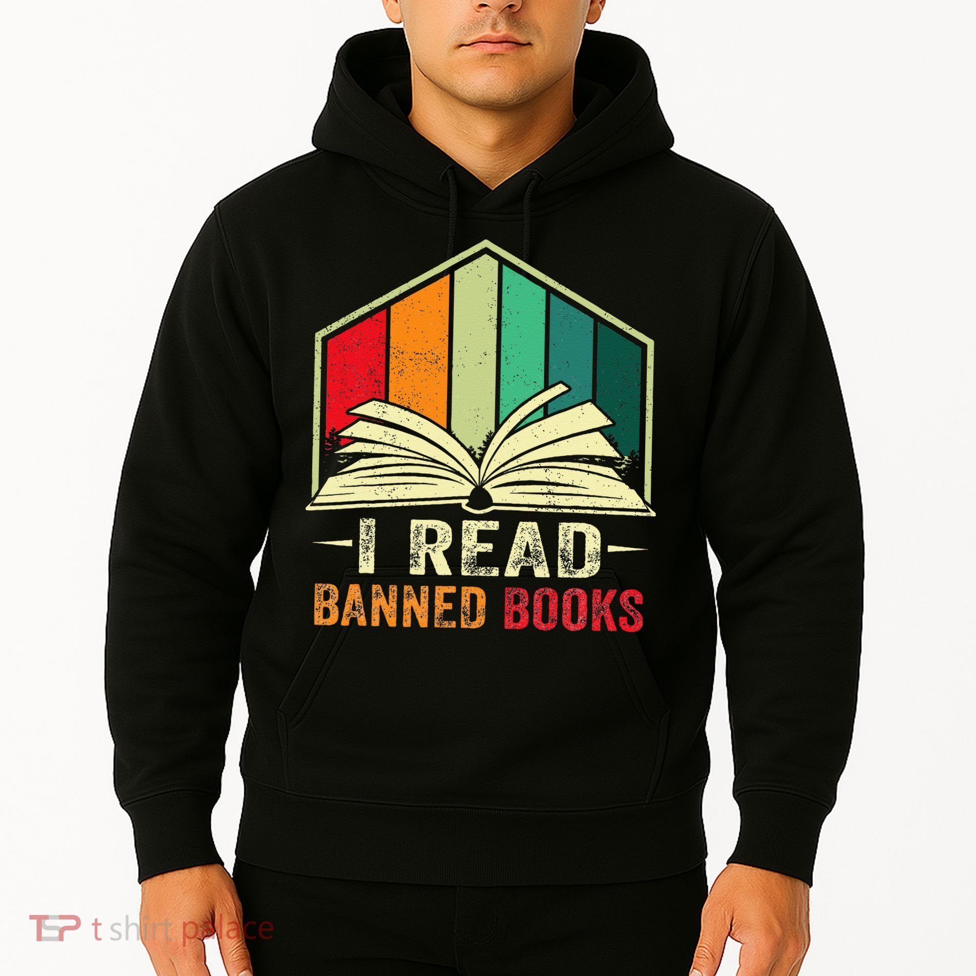 I Read Banned Books Week Librarian Freedom Reader Nerd Hoodie