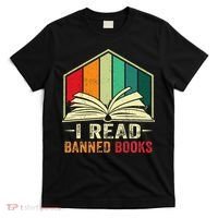 I Read Banned Books Week Librarian Freedom Reader Nerd T-Shirt thumb 0