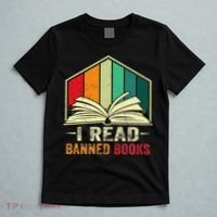 I Read Banned Books Week Librarian Freedom Reader Nerd T-Shirt thumb 5