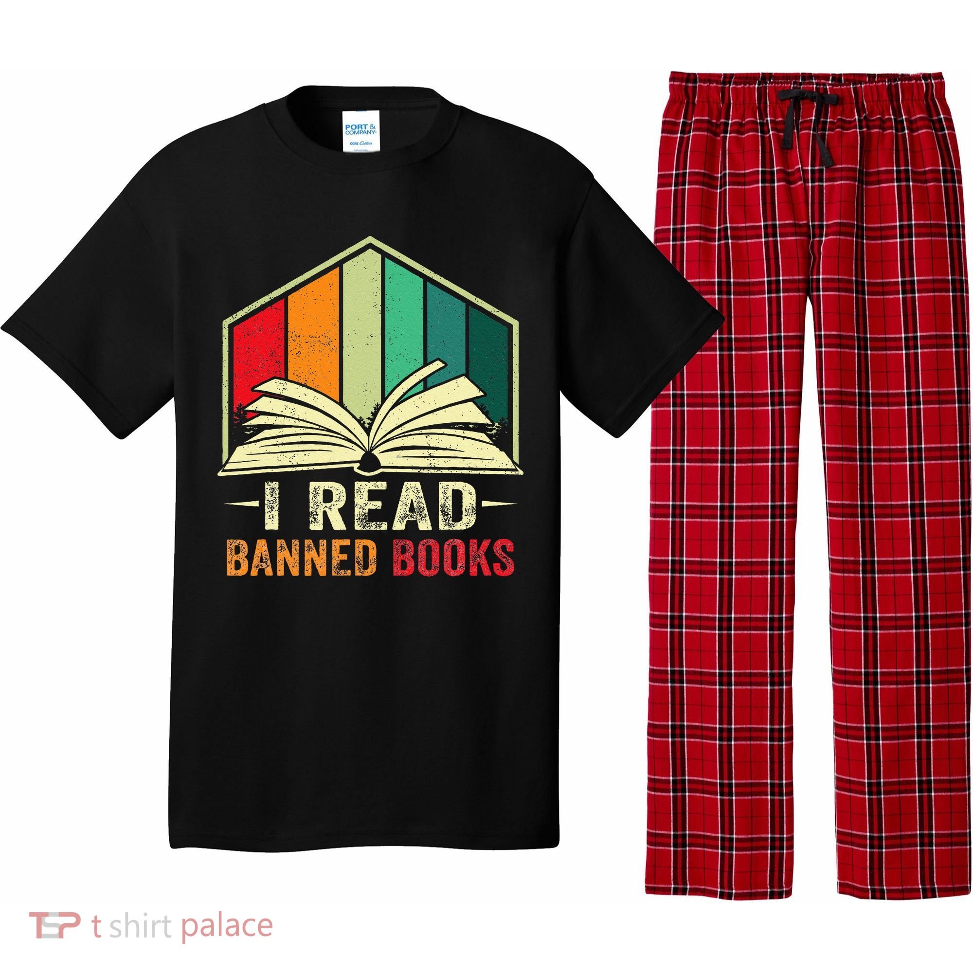 I Read Banned Books Week Librarian Freedom Reader Nerd Pajama Set
