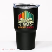 I Read Banned Books Week Librarian Freedom Reader Nerd Tumbler thumb 0