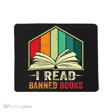I Read Banned Books Week Librarian Freedom Reader Nerd Mousepad
