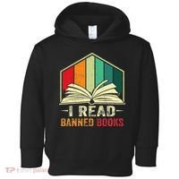 I Read Banned Books Week Librarian Freedom Reader Nerd Toddler Hoodie thumb 0