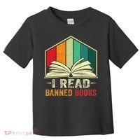 I Read Banned Books Week Librarian Freedom Reader Nerd Toddler T-Shirt thumb 0