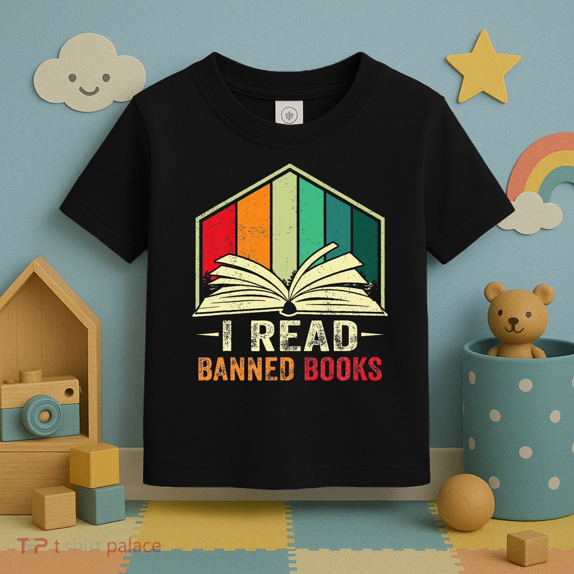 I Read Banned Books Week Librarian Freedom Reader Nerd Toddler T-Shirt