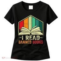 I Read Banned Books Week Librarian Freedom Reader Nerd Women's T-Shirt thumb 0