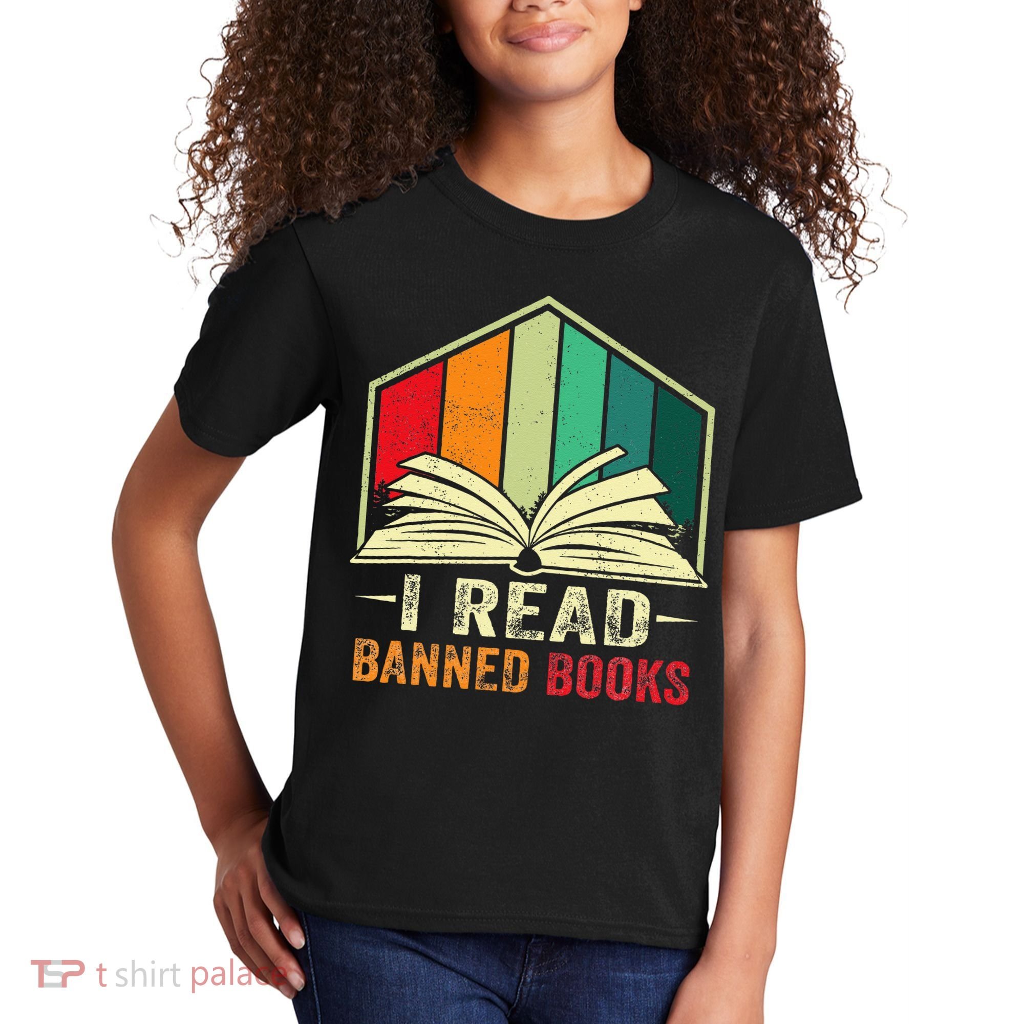 I Read Banned Books Week Librarian Freedom Reader Nerd Kids T-Shirt