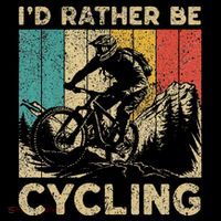 ID Rather Be Cycling Bicycle Riding Cyclist Hoodie thumb 7