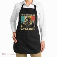 ID Rather Be Cycling Bicycle Riding Cyclist Apron thumb 2