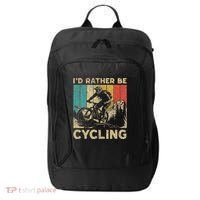 ID Rather Be Cycling Bicycle Riding Cyclist City Backpack thumb 0