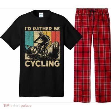 ID Rather Be Cycling Bicycle Riding Cyclist Pajama Set