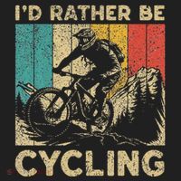 ID Rather Be Cycling Bicycle Riding Cyclist Tumbler thumb 3