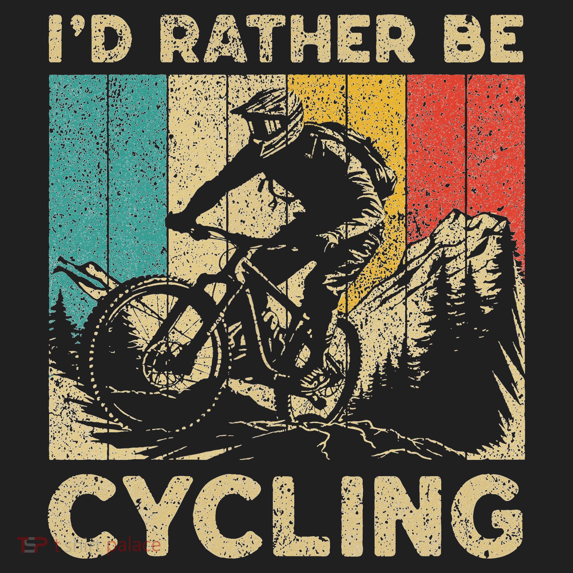 ID Rather Be Cycling Bicycle Riding Cyclist Tumbler
