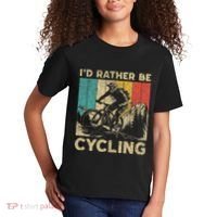 ID Rather Be Cycling Bicycle Riding Cyclist Kids T-Shirt thumb 2