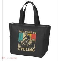 ID Rather Be Cycling Bicycle Riding Cyclist Tote Bag thumb 3