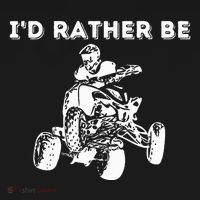 ID Rather Be Riding Quad Bikes Quad Biker Atv 4 Wheeler Women's Hoodie thumb 2