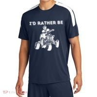 ID Rather Be Riding Quad Bikes Quad Biker Atv 4 Wheeler Sport-Tek Competitor United Soccer Jersey thumb 0