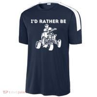 ID Rather Be Riding Quad Bikes Quad Biker Atv 4 Wheeler Sport-Tek Competitor United Soccer Jersey thumb 2
