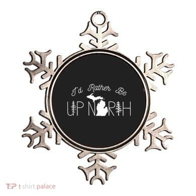 ID Rather Be Up North In Michigan Gift Ornament
