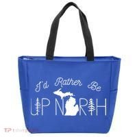 ID Rather Be Up North In Michigan Gift Tote Bag thumb 0