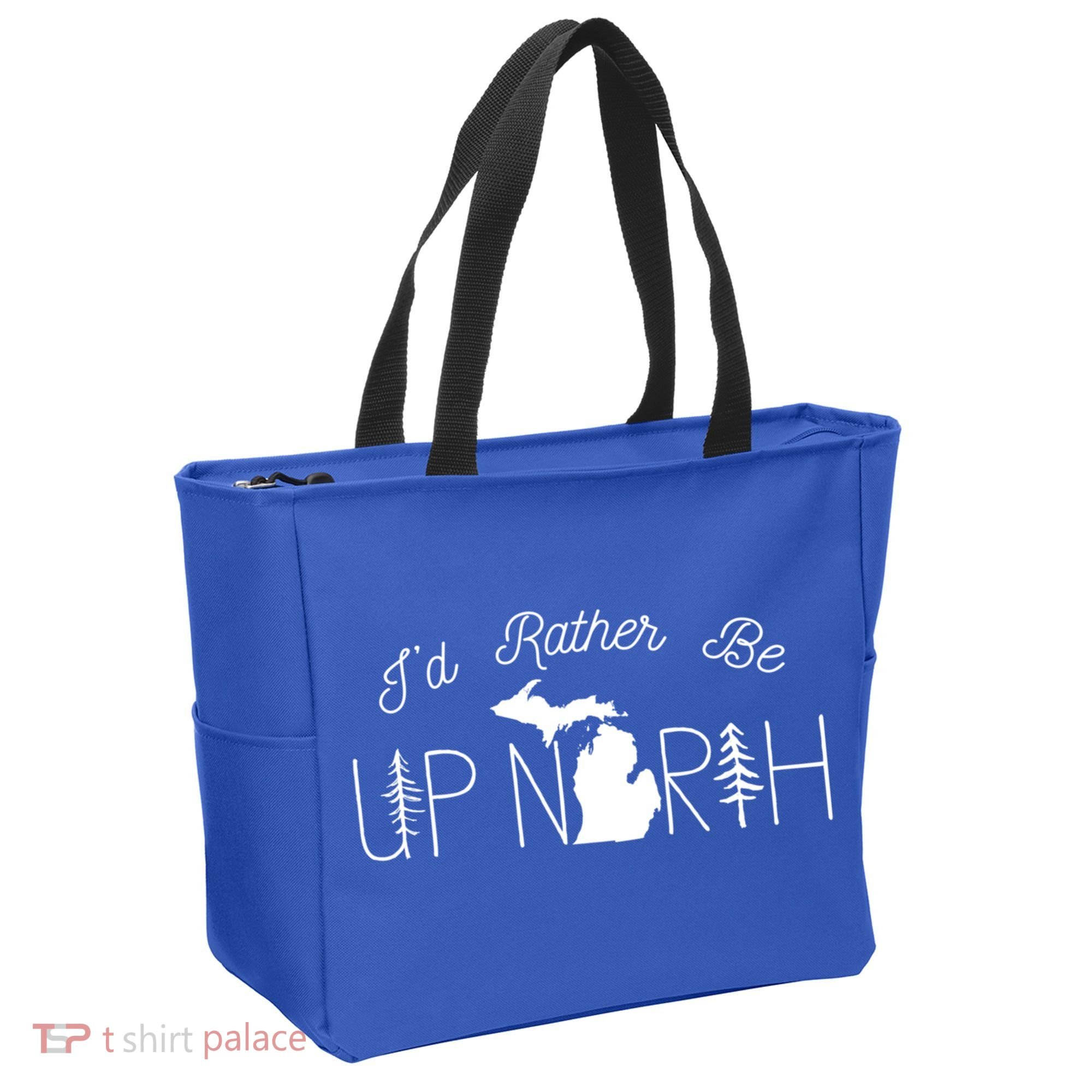 ID Rather Be Up North In Michigan Gift Tote Bag