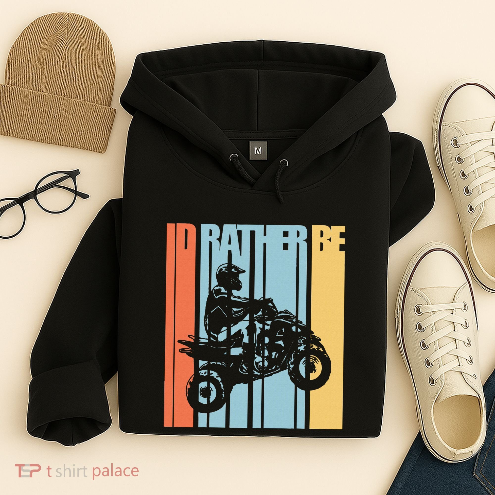 Id Rather Be Riding Quad Bikes Atv Brap Hoodie