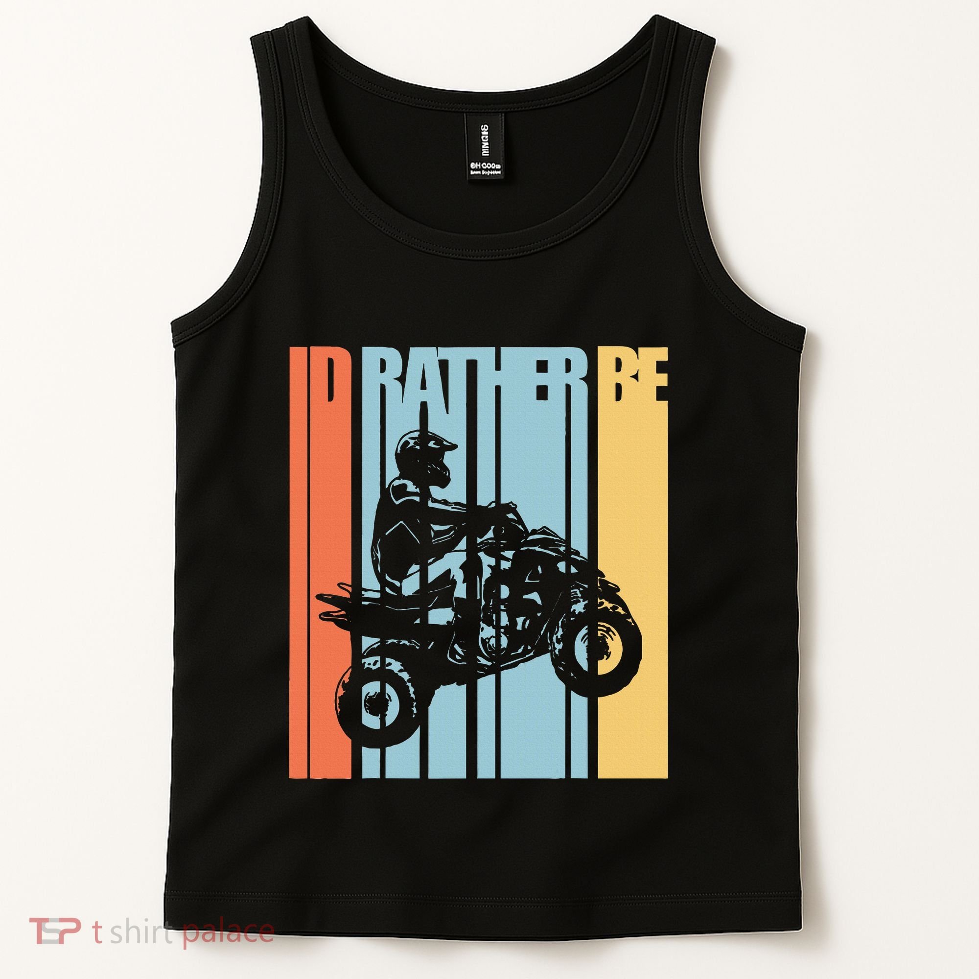 Id Rather Be Riding Quad Bikes Atv Brap Tank Top
