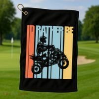 Id Rather Be Riding Quad Bikes Atv Brap Golf Towel thumb 1