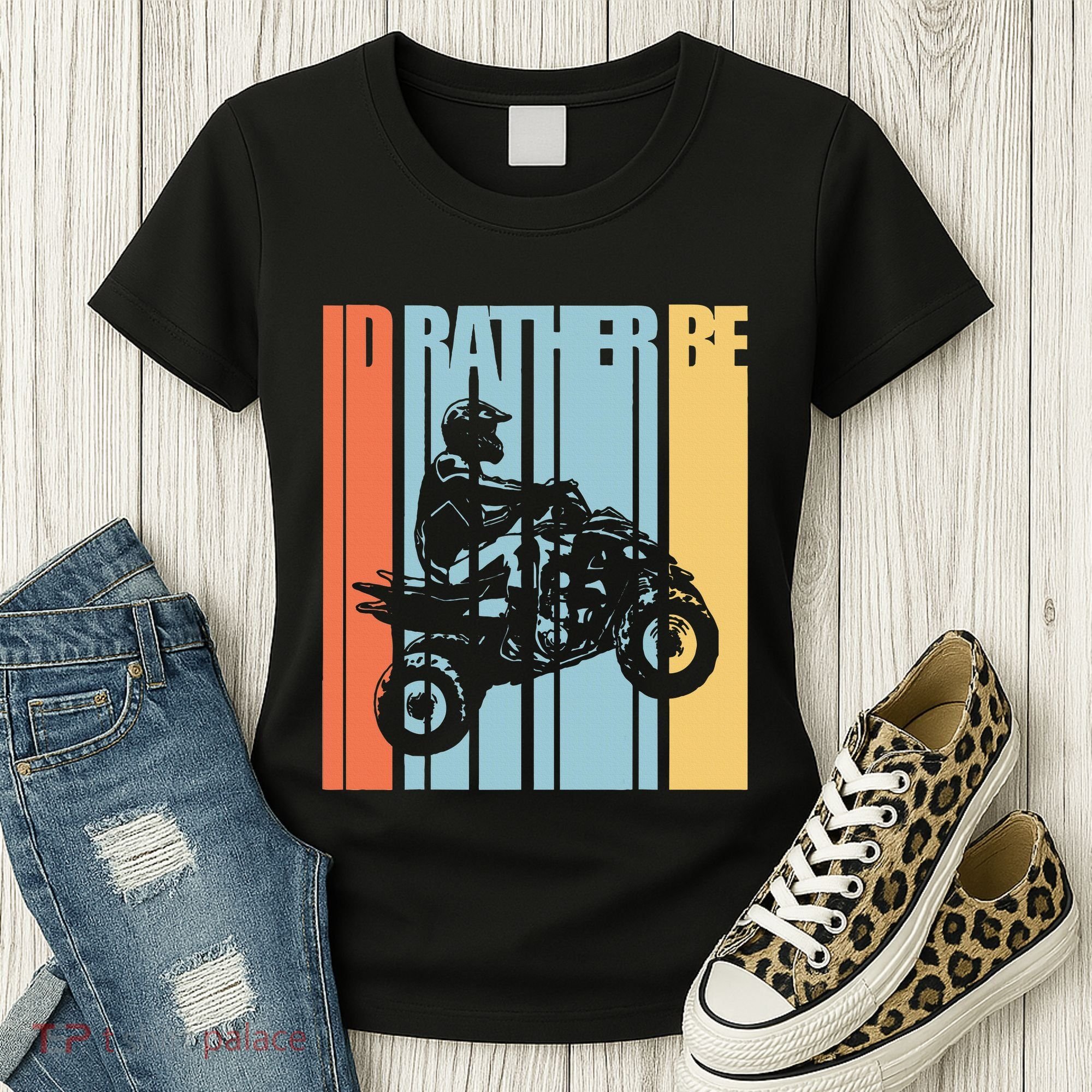 Id Rather Be Riding Quad Bikes Atv Brap Women's T-Shirt