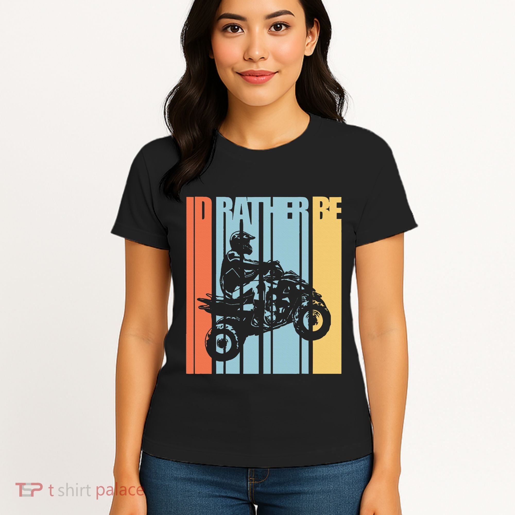 Id Rather Be Riding Quad Bikes Atv Brap Women's T-Shirt