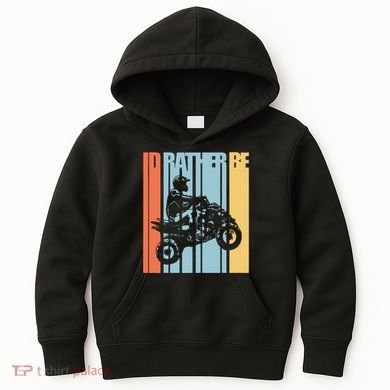 Id Rather Be Riding Quad Bikes Atv Brap Kids Hoodie