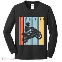 Id Rather Be Riding Quad Bikes Atv Brap Kids Long Sleeve Shirt thumb 0