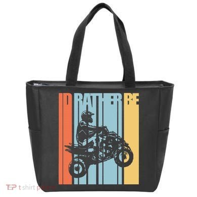 Id Rather Be Riding Quad Bikes Atv Brap Tote Bag